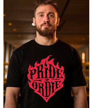 Pride or Die PRiDE or DiE T-Shirt RECKLESS FLAMES Katoen Zwart