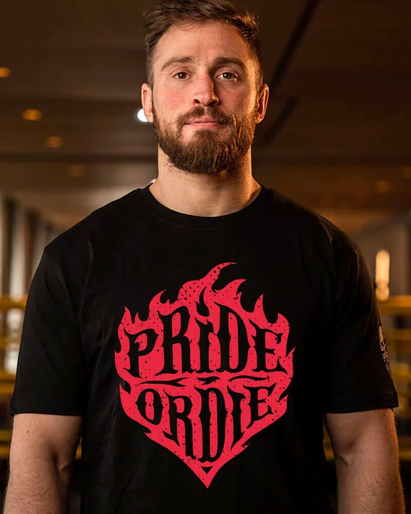 Pride or Die PRIDE or Die Baumwolle T-Shirt RECKLESS FLAMES Schwarz