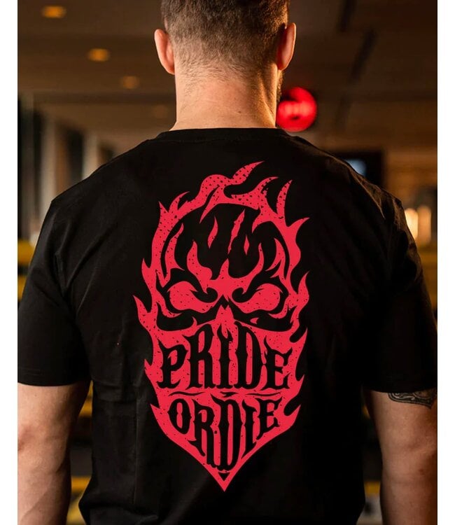 PRIDE or Die Baumwolle T-Shirt RECKLESS FLAMES Schwarz