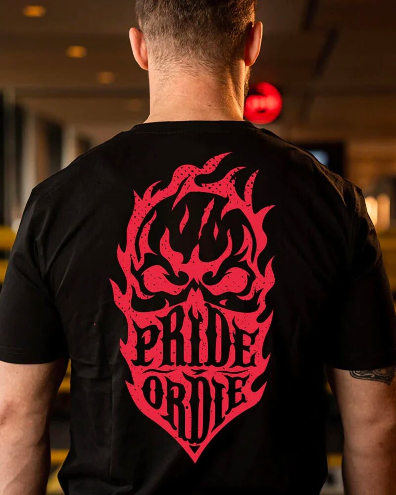 Pride or Die PRIDE or Die T-Shirt RECKLESS FLAMES Cotton Black