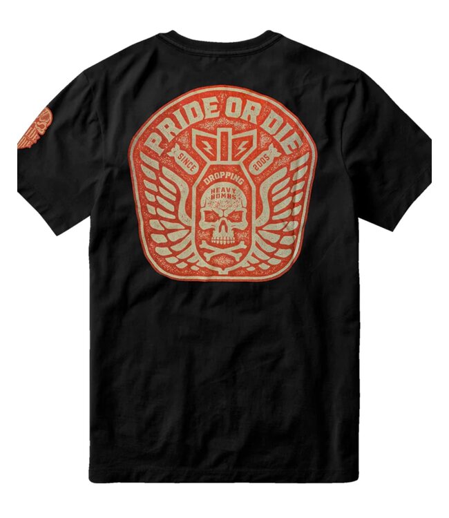 PRIDE or Die T-Shirt DROPPING BOMBS Baumwolle Schwarz