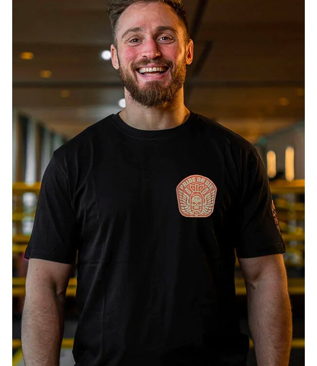 PRiDE oR DiE T-Shirt "DROPPING BOMBS" Katoen Zwart