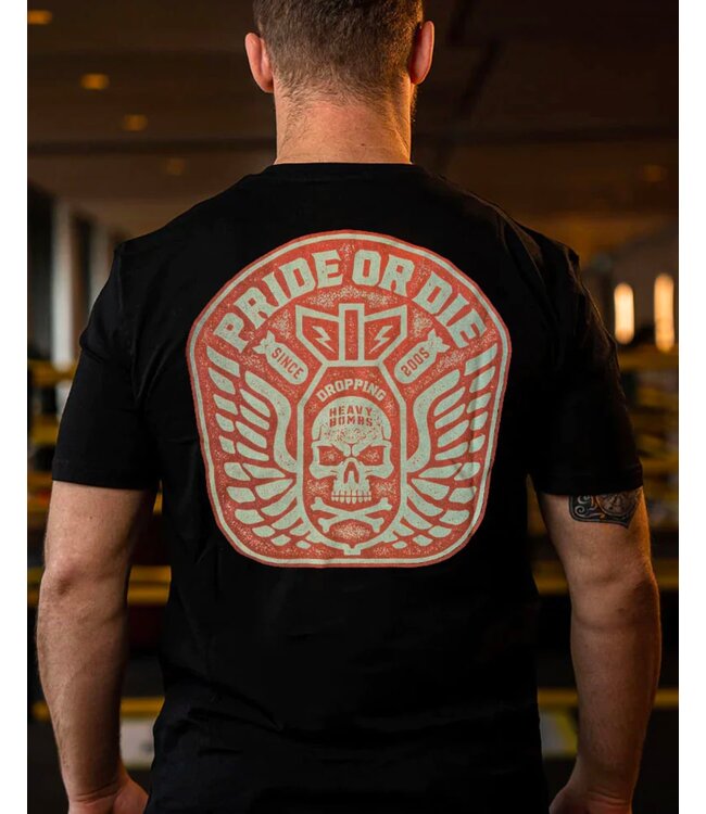 PRIDE or Die T-Shirt DROPPING BOMBS Baumwolle Schwarz