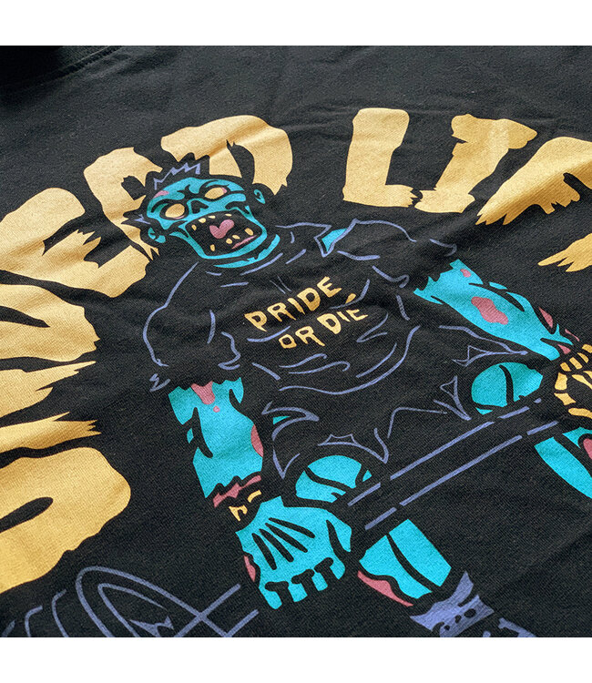 PRiDE oR DiE T-Shirt "UNDEAD LIFT" Katoen Zwart