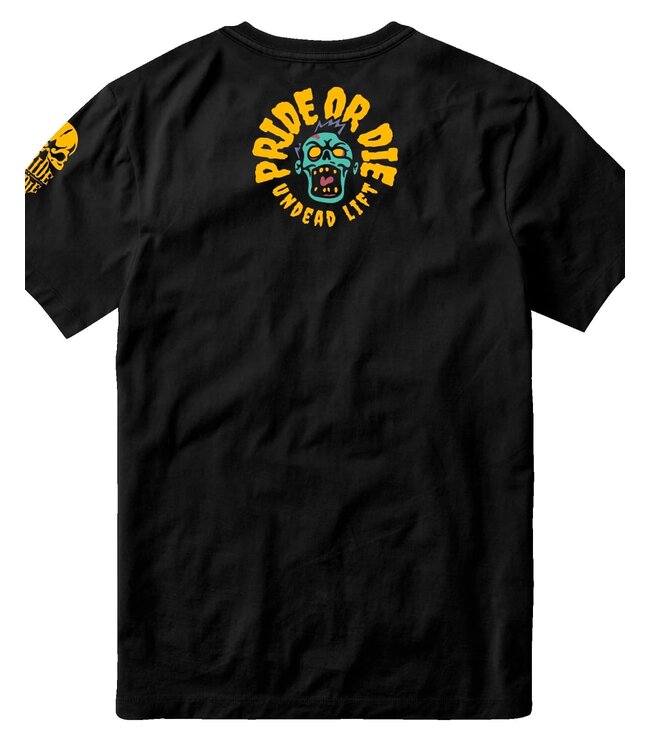 PRiDE oR DiE T-Shirt "UNDEAD LIFT" Katoen Zwart