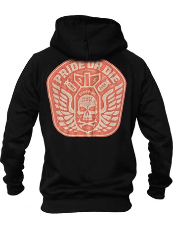 Pride or Die PRiDE oR DiE Hoodie Sweater DROPPING BOMBS Schwarz