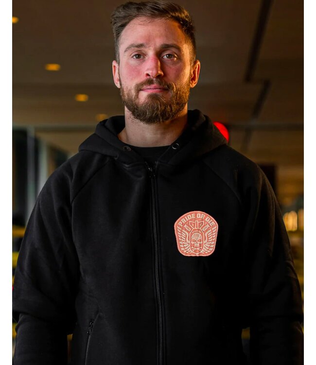 PRiDEorDiE Hoodie Sweater "DROPPING HEAVY BOMBS" Black