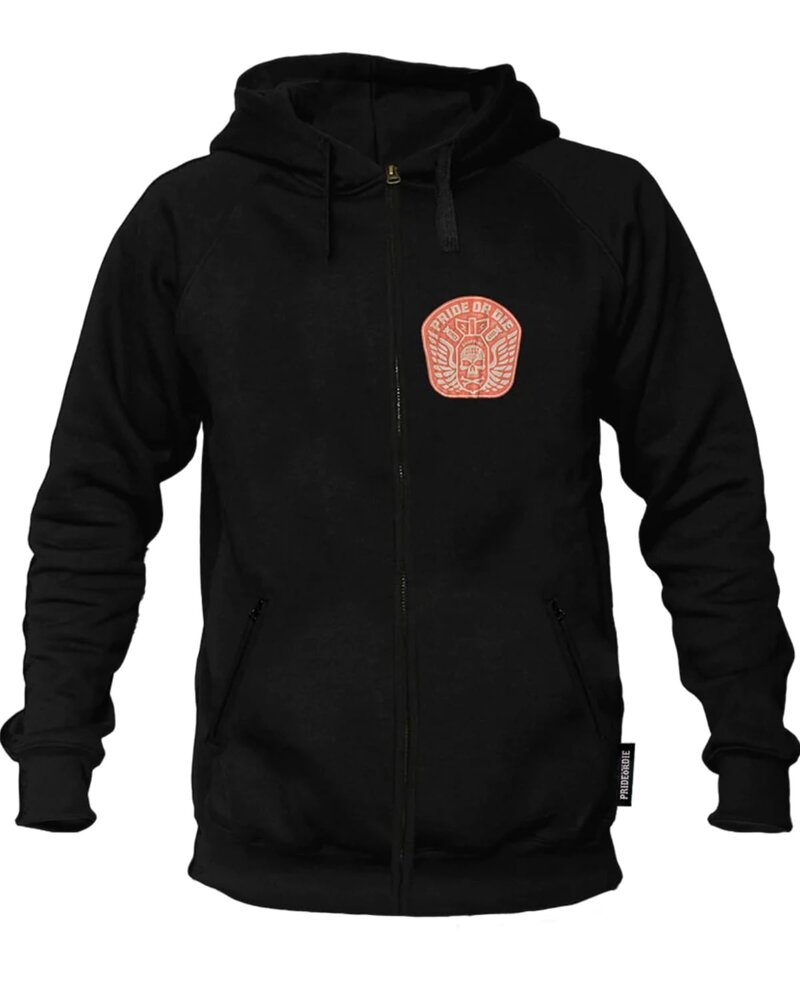 Pride or Die PRiDEorDiE Hoodie Sweater "DROPPING HEAVY BOMBS" Black