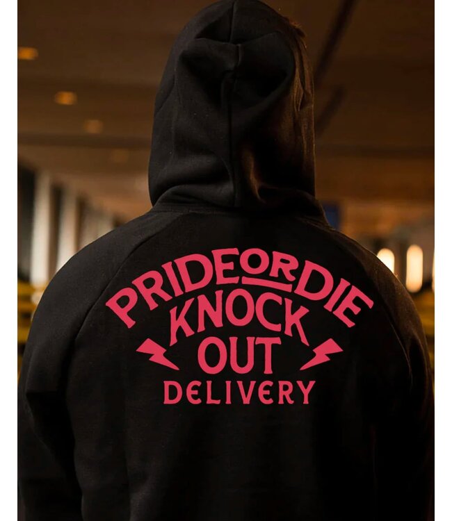 Pride or Die PRiDEorDiE Hoodie Sweater "KNOCKOUT DELIVERY" Black
