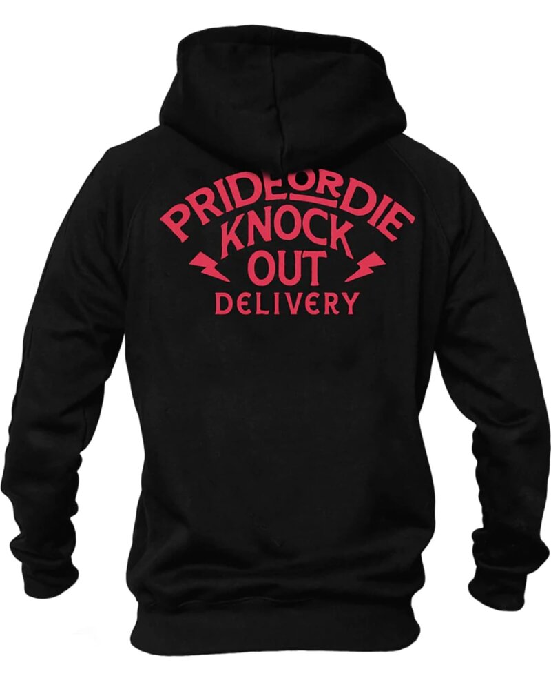 Pride or Die PRiDE oR DiE Hoodie Sweater "KNOCKOUT DELIVERY" Schwarz