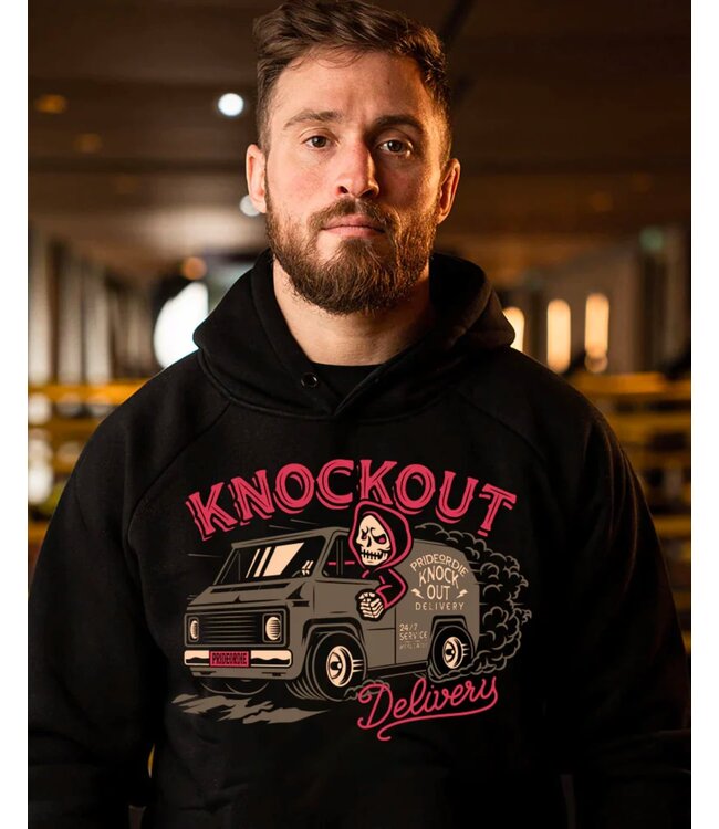 Pride or Die PRiDE oR DiE Hoodie Sweater KNOCKOUT DELIVERY Zwart