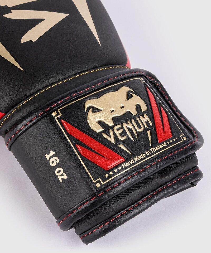 Venum Venum Elite Boxing Gloves Black Gold Red