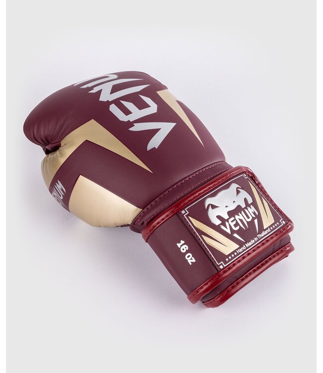 Venum Elite (Kick)Boxing Gloves Burgundy Gold