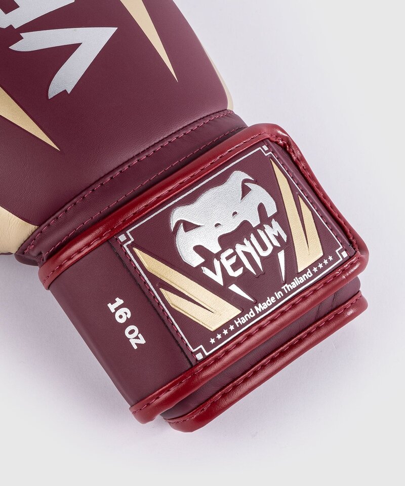 Venum Venum Elite (Kick)Bokshandschoenen Burgundy Gold