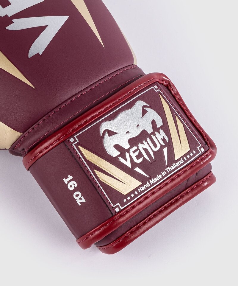 Venum Venum Elite (Kick)Boxing Gloves Burgundy Gold