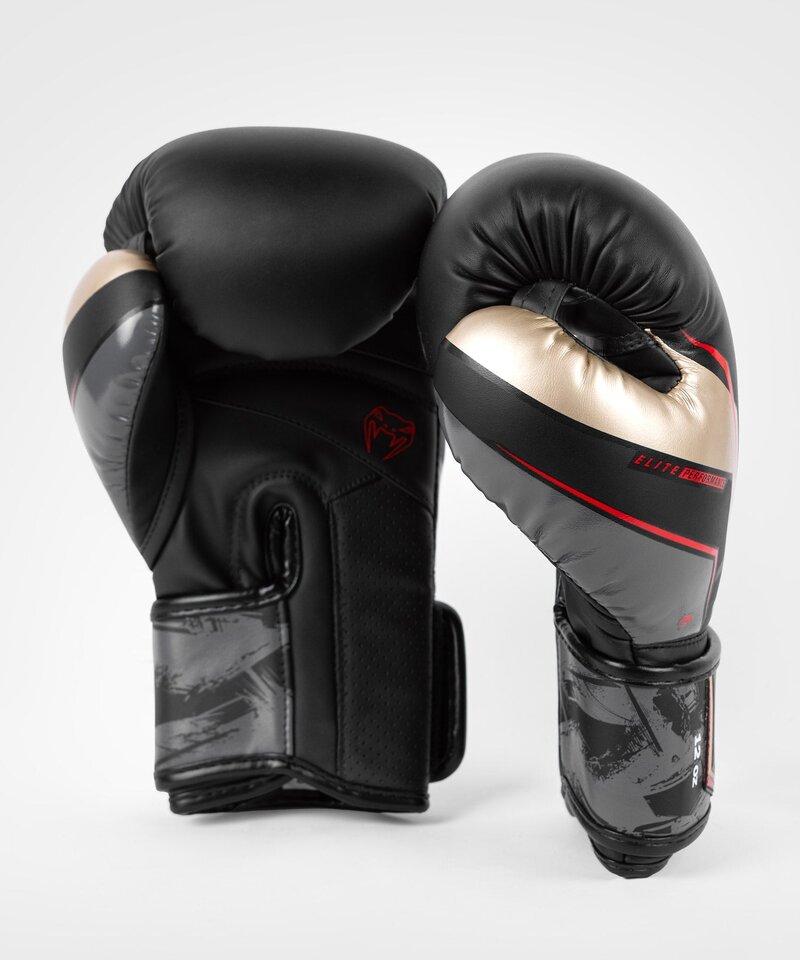 Venum Venum Elite Evo (Kick)Boxhandschuhe Schwarz Gold Rot