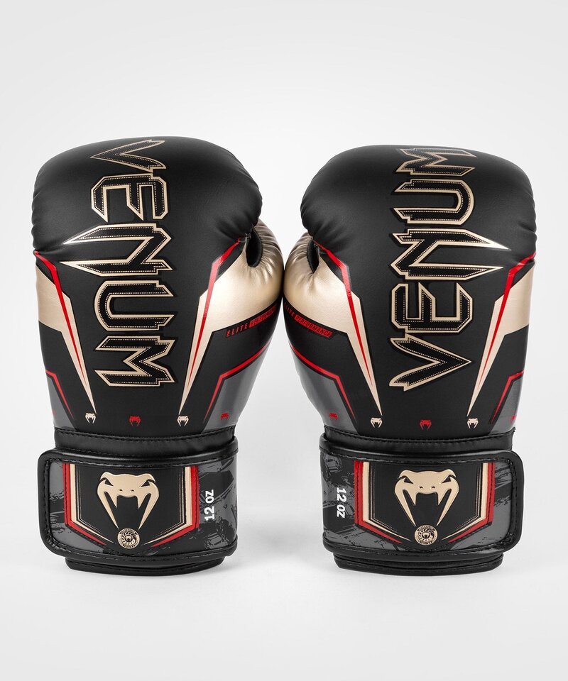 Venum Venum Elite Evo (Kick)Boxing Gloves Black Gold Red