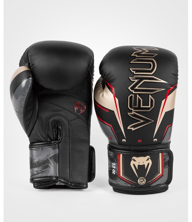 Venum Elite Evo (Kick)Boxing Gloves Black Gold Red
