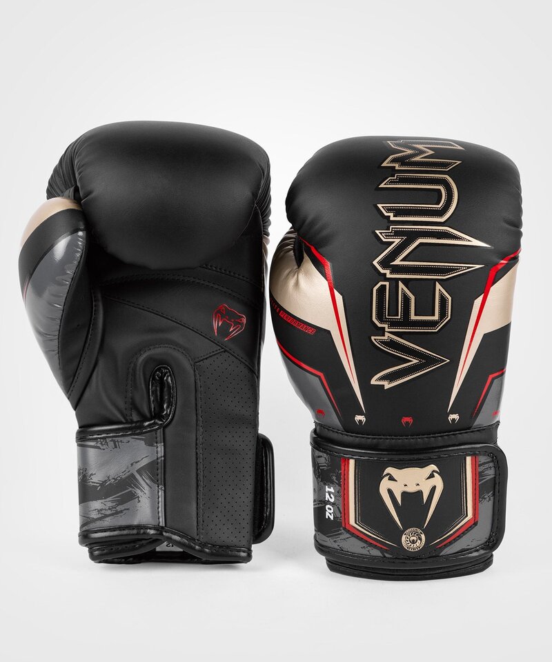 Venum Venum Elite Evo (Kick)Boxhandschuhe Schwarz Gold Rot