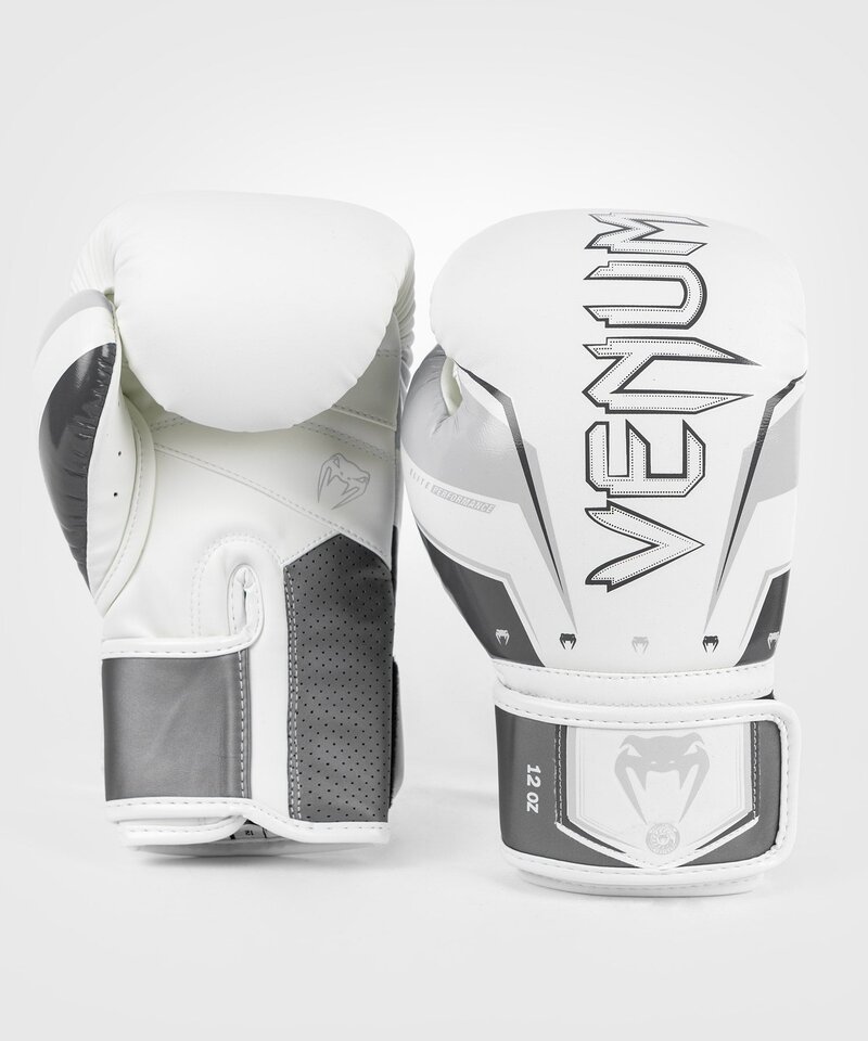 Venum Venum Elite Evo (Kick)Boxhandschuhe Weiß Grau