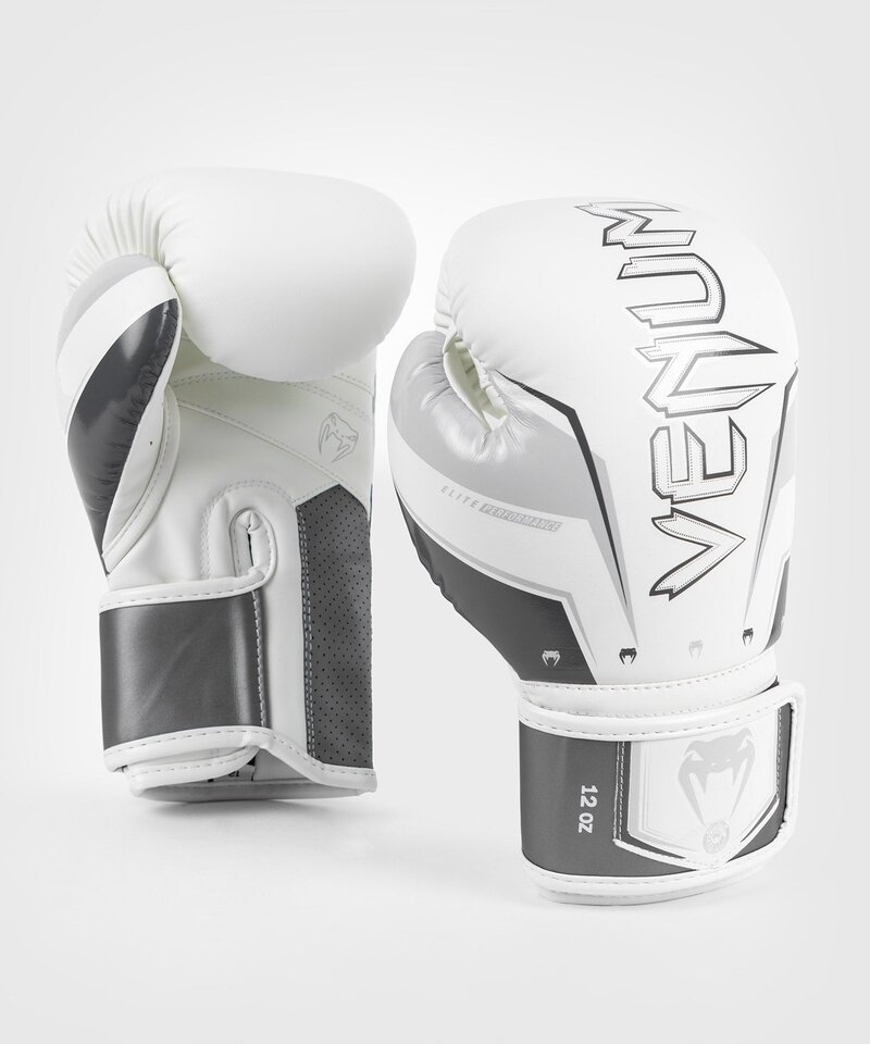 Venum Venum Elite Evo (Kick)Boxhandschuhe Weiß Grau