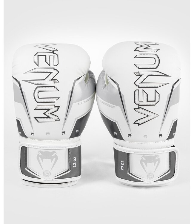 Venum Elite Evo (Kick)Boxing Gloves White Grey