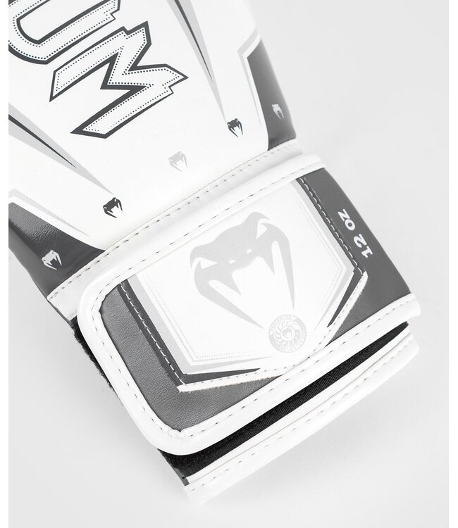 Venum Elite Evo (Kick)Boxhandschuhe Weiß Grau