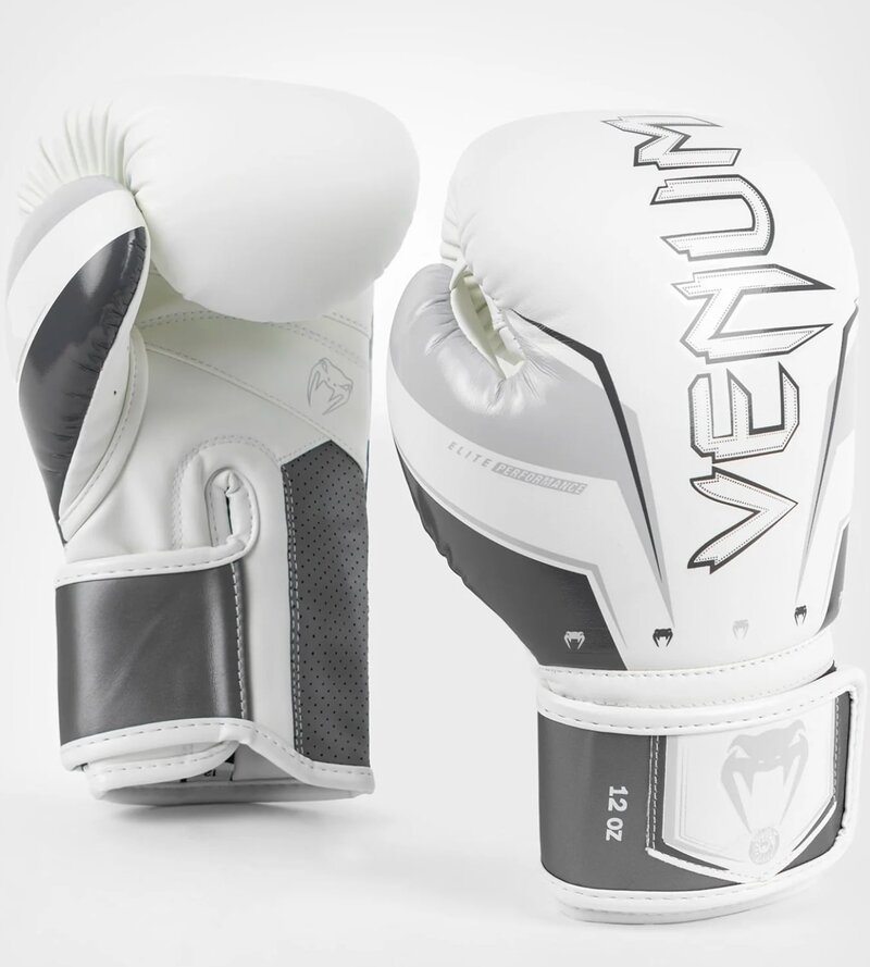 Venum Venum Elite Evo (Kick)Boxing Gloves White Grey