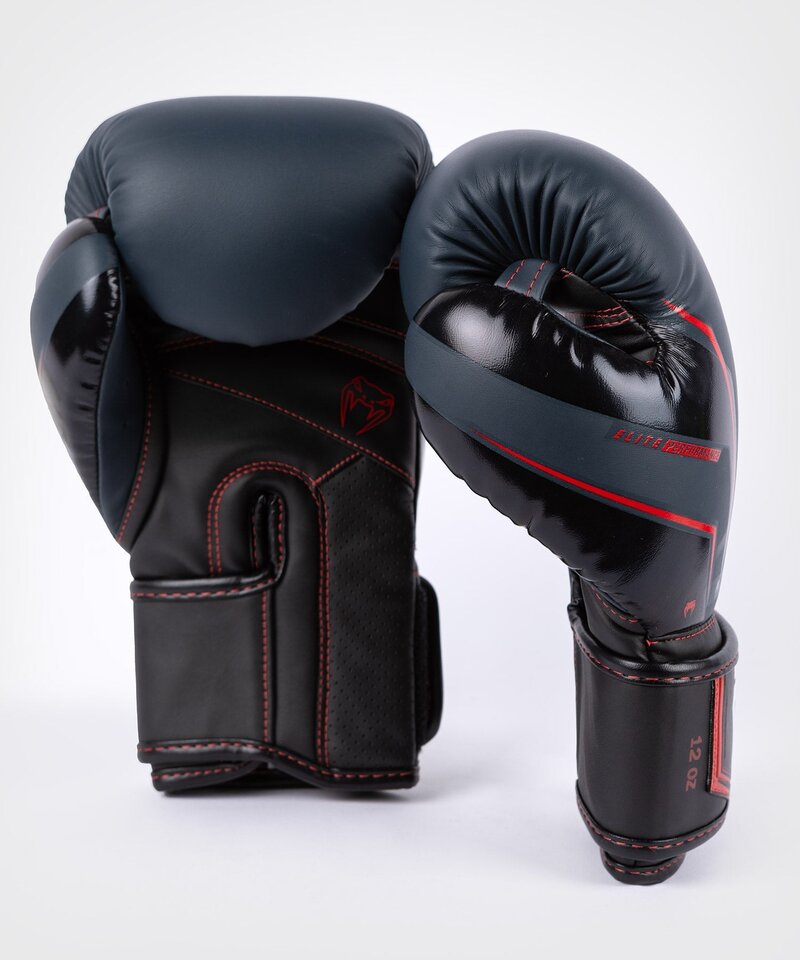 Venum Venum Elite Evo Muay Thai Boxhandschuhe Navy Schwarz Rot