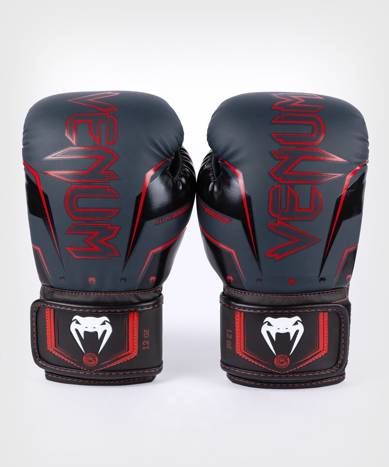 Venum Venum Elite Evo Muay Thai Boxhandschuhe Navy Schwarz Rot