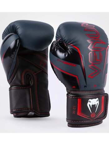 Venum Venum Elite Evo Muay Thai Boxhandschuhe Navy Schwarz Rot