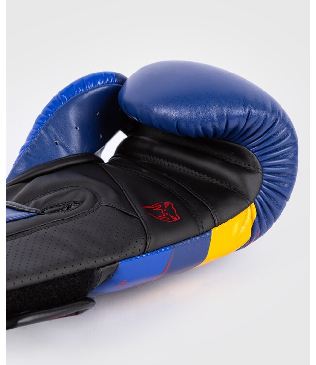 Venum Elite Evo Muay Thai Boxhandschuhe Blau Gelb