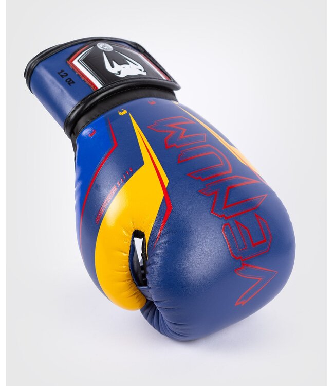 Venum Elite Evo Muay Thai Bokshandschoenen Blauw Geel