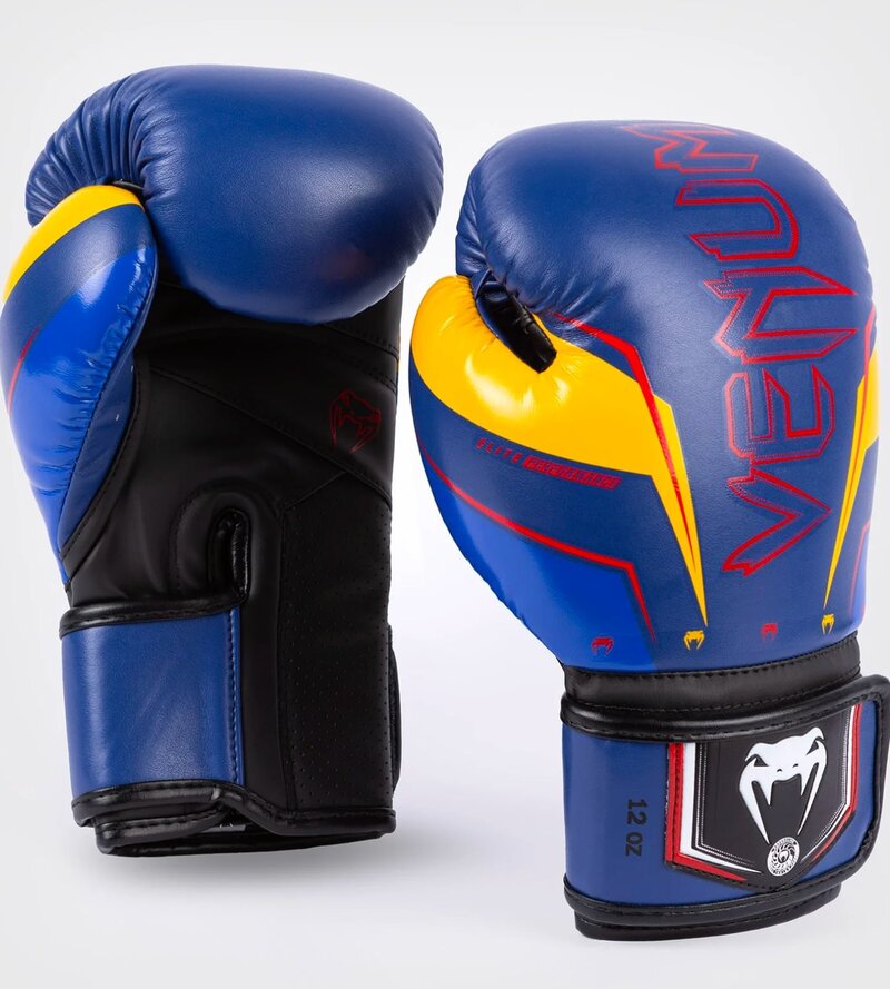 Venum Venum Elite Evo Muay Thai Boxhandschuhe Blau Gelb