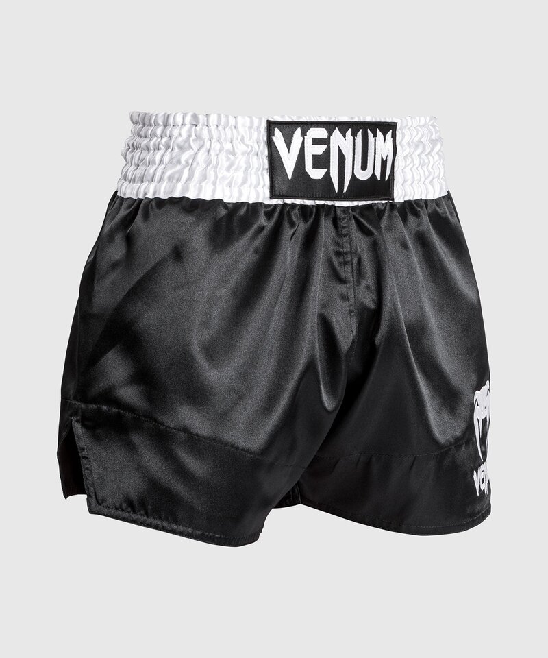 Venum Venum Classic Muay Thai Shorts Kickboxhose Weiß Schwarz