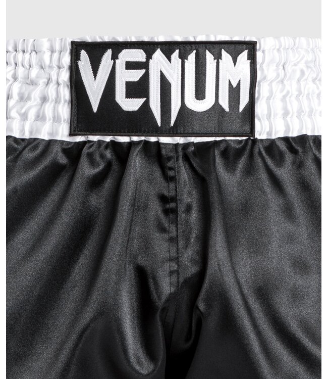 Venum Classic Muay Thai Kickboxing Shorts White Black