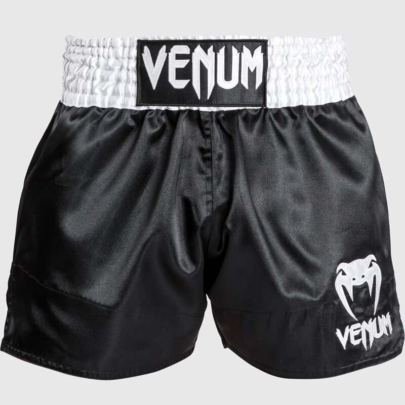 Venum Venum Classic Muay Thai Kickboxing Shorts White Black