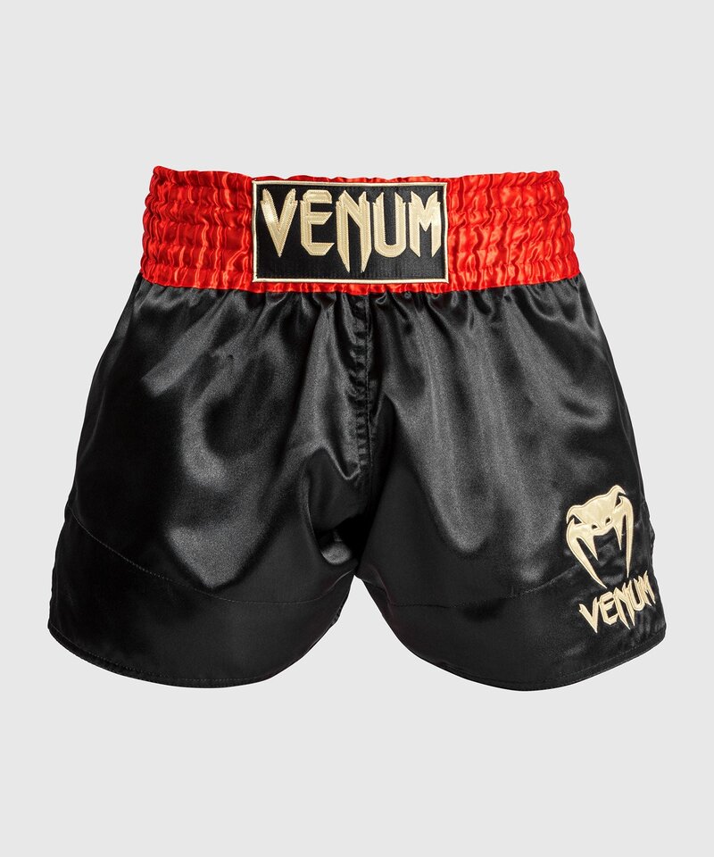 Venum Venum Classic Muay Thai Shorts Rot Schwarz Gold