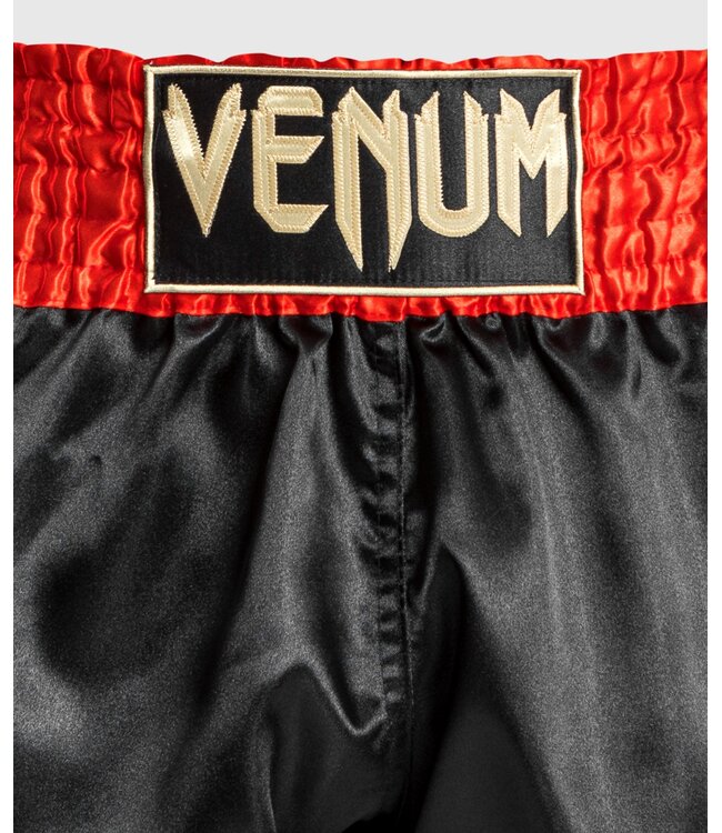 Venum Classic Muay Thai Kickboxing Shorts Red Black Gold