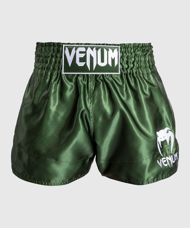 Venum Venum Classic Muay Thai Kickboxing Shorts Khaki White