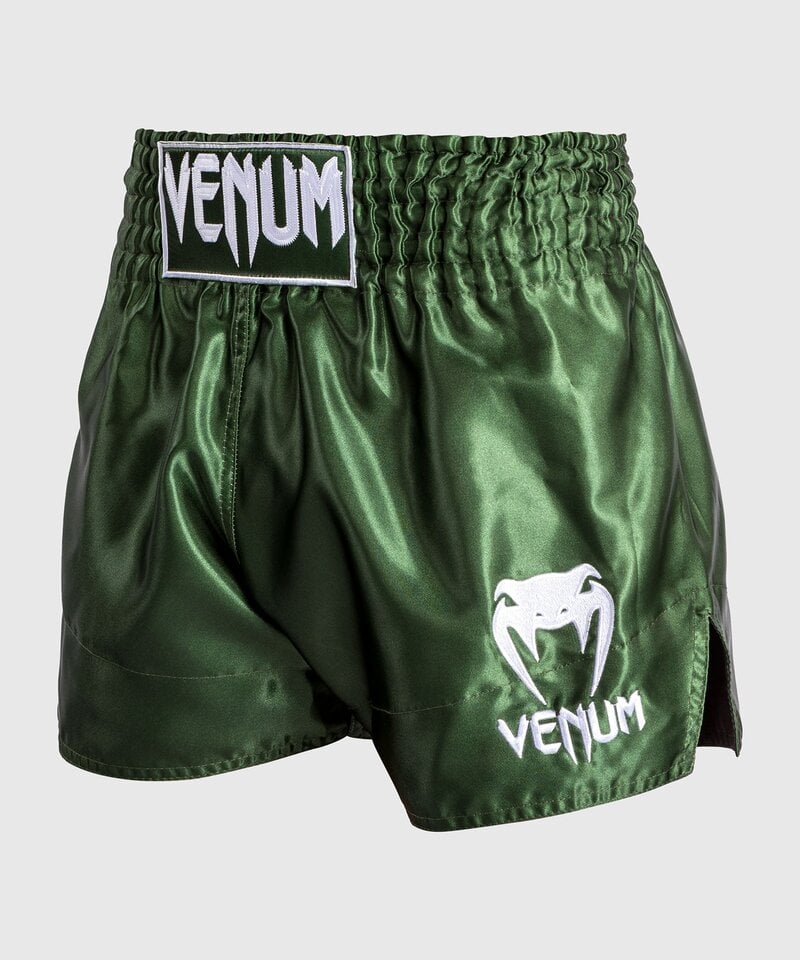 Venum Venum Classic Muay Thai Kickboxing Shorts Khaki White