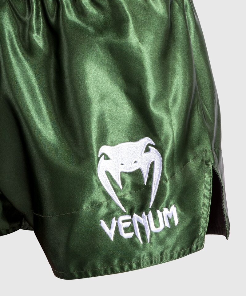 Venum Venum Classic Muay Thai Kickboxing Shorts Khaki White