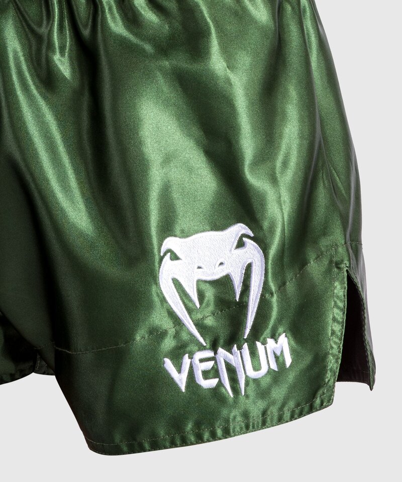 Venum Venum Classic Muay Thai Shorts Kaki Wit