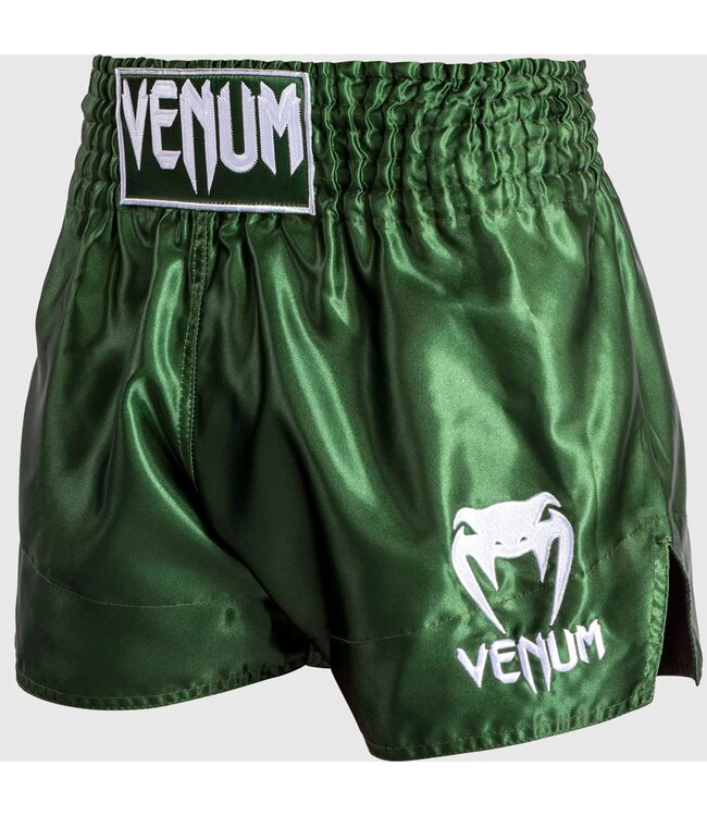 Venum Classic Muay Thai Shorts Kaki Wit
