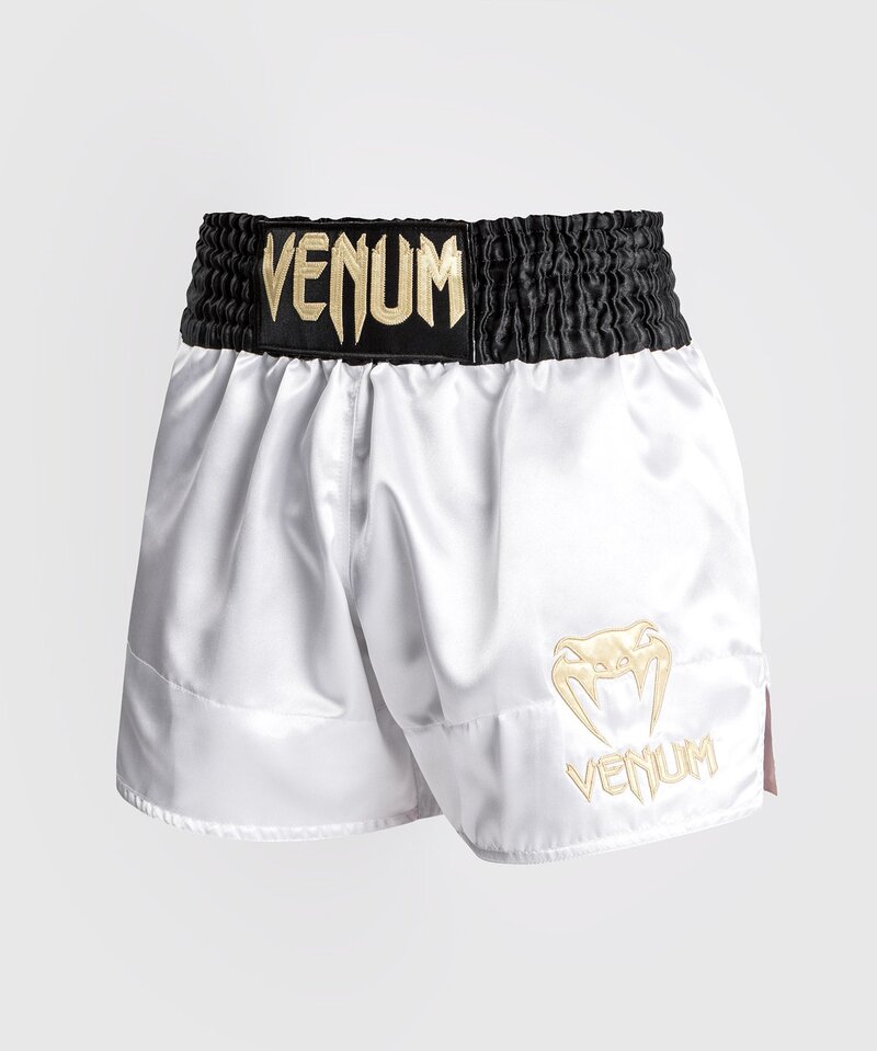 Venum Venum Classic Muay Thai Shorts Schwarz Weiß Gold