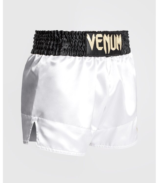 Venum Classic Muay Thai Shorts Wit Zwart Goud