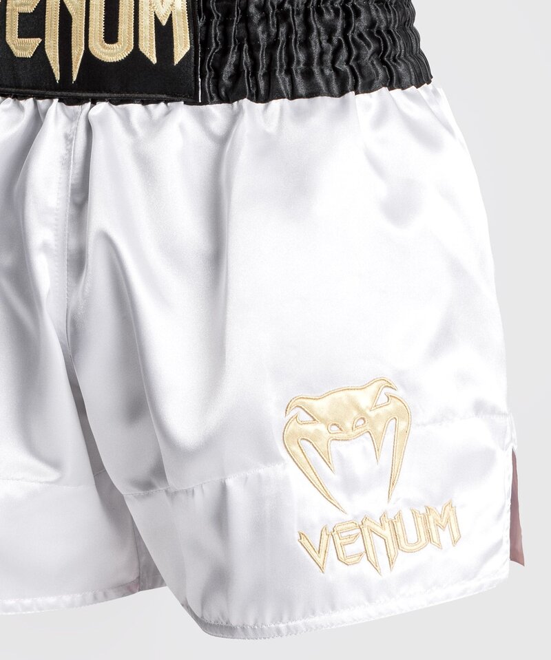 Venum Venum Classic Muay Thai Shorts Schwarz Weiß Gold