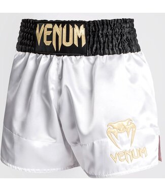 Venum Venum Classic Muay Thai Shorts Wit Zwart Goud