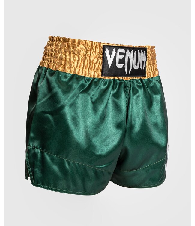 Venum Classic Muay Thai Shorts Groen Goud Wit