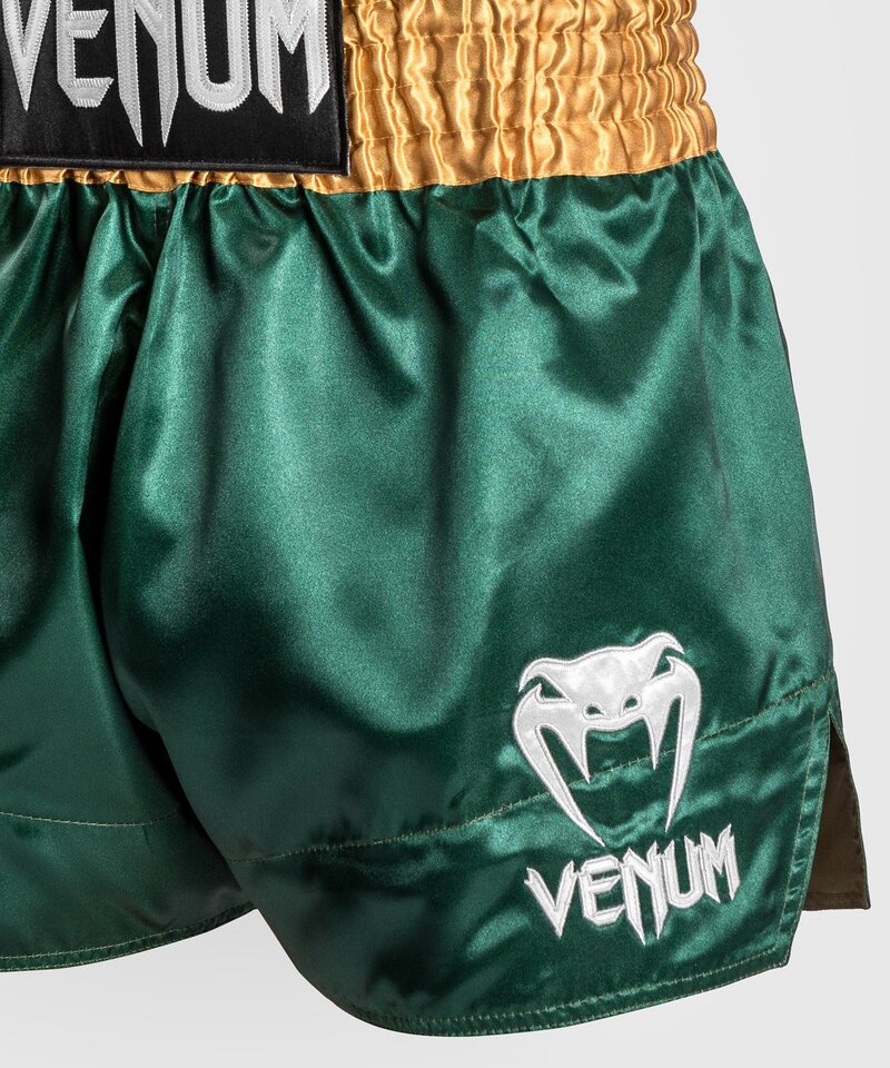 Venum Venum Classic Muay Thai Shorts Green Gold White